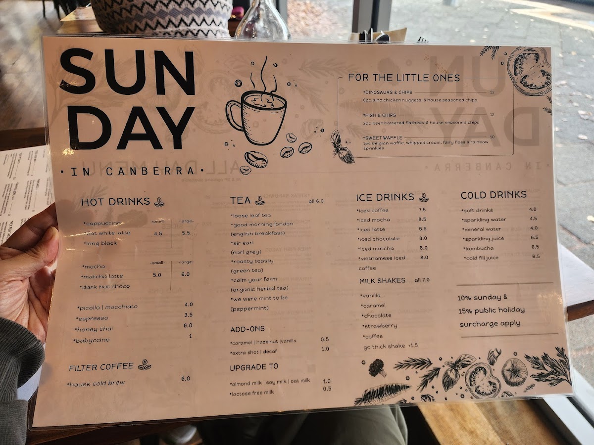Menu Sunday In Canberra Cafe-4